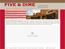 Tablet Screenshot of fiveanddimegs.com